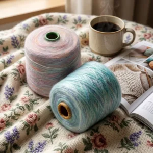 Factory Sale Colorful Dyed Fancy Crochet Yarn 400g Rich Hairness Acrylic Blended Yarn for Knitting Sweater