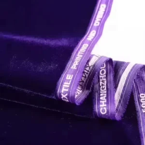 Factory Selling Prices purple Color Curtain Materials Textiles Velvet 5000 Fabric in Roll for Home Decoration