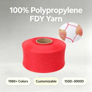 Factory Stock Available Polypropylene Yarn Colored Polypropylene Filament 600D for Backpack Straps FDY PP Yarn