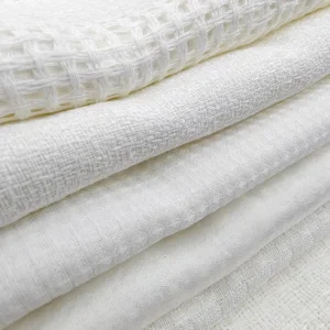 Factory Supply Linen 100% Polyester Voile Sheer Curtains Transparent Fabric Living Room Plain Dyed