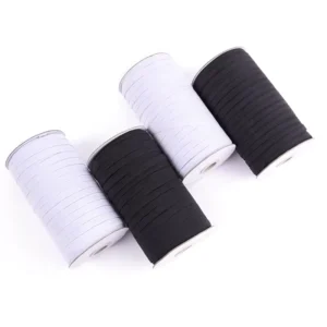 Factory Walking Horse Belt White High Elasticity 1cm/6mm Home Textile Garment Shoes Accessories Polyester Rubber Yarn