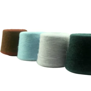 Factory Worsted Dyed Yarn Mohair Wool Blended Crochet Hand Knitting Yarn