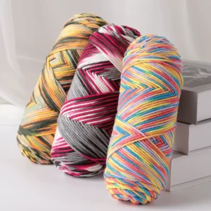 Fancy 5ply Milk Cotton Acrylic Yarn for Crochet Sweaters