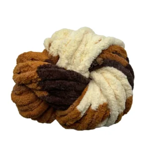 Fancy Dyed Polyester Chenille Yarn for Blankets and Hand Knitting