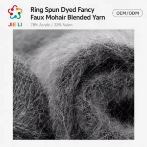 Fancy Dyed Ring Spun Imitation Mohair Blended Yarn for Oversize Sweaters Shawls Blankets