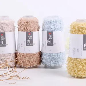 Fancy Knitting Yarn for Sweater Fluffy and Soft 100% Nylon in Stock