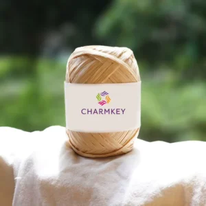Fancy Multiple Colors Natural Rayon Raffia Knitting Yarn for Crocheting Bags and Basket