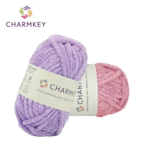 Fancy Polyester Velvet Dyed Chenille Yarn Soft Hand Knitting Chunky Thick for Crochet Scarf DIY Toys OEKO TEX Certified