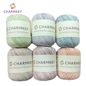 Fancy Spray Dyed Summer Cool Breathable Crochet Yarn Cotton Viscose Blended Hand Knitting Yarn