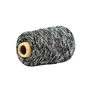 Fancy Thick Melange Acrylic Nylon Belend Twisted Rope Tape Yarn