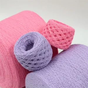 Fancy Yarn 90% Cotton 10% Nylon with Bamboo Knot Design for Hand Knitting