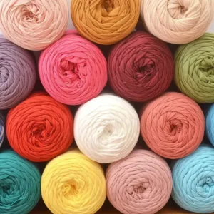 Fashion Dyed 100% Polyester Eco Friendly Anti Bacteria Chunky T Shirt Yarn All in One for Crochet Knitting Sewing
