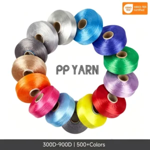 Fast Delivery Multifilament Yarn FDY Recycle Yarn Multicolored Acidproof 400D Hilo De Polipropileno Thread for Ropes