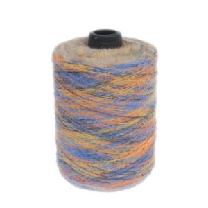 Feather Yarn Mink Yarn Dope Dyed 12NM/1 75%Nylon 25%Polyester Mink Yarn 1.3cm