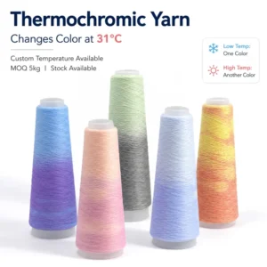 Filament Dyed Temperature Changing Thermochromic Yarn for Sweater Hat Scarf Gloves Crochet & Cross Stitch