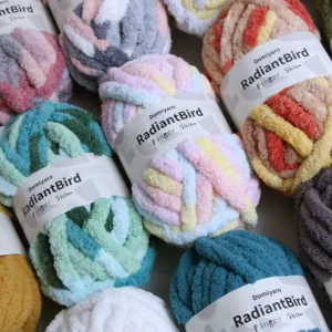 Finger Show 226G Chunky Chenille Yarn For Crochet Cushion Blanket Kennel
