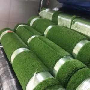 Fireproof Waterproof Plastic Landscape Artificial Grass 30mm Pile Height Synthetic Lawn for Residential Yard Backyard