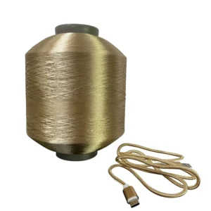 Flame retardant Fire resistant Data Cable Special Yarn Polyester FDY Bright Luster Shiny Finish Braided Twisted Yarn Polyester