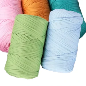 For Fancy Yarn 400g High Strength Dyed Pattern Eco-Friendly 100% Polyester for T-shirt Bag Hat Hand Knitting Crochet