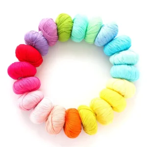 Free Sample 8ply Eco friendly Hand Knitting Organic Cotton Dyed Manufacturer Yarn Open End Crochet Milk Cotton