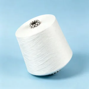 Free samples available GRS Certified Black TC Green High quality Eco Friendly Recycled Polyester Cotton Core Spun Nm32 Yarn for Cross Stitch and Sewing for Knitwear OEM Low MOQ