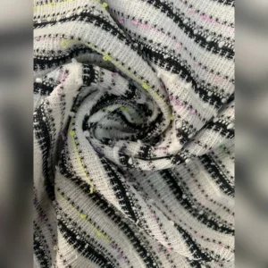 French Chic Stretch Knitted Yarn Dyed Fabric for Girls & Boys
