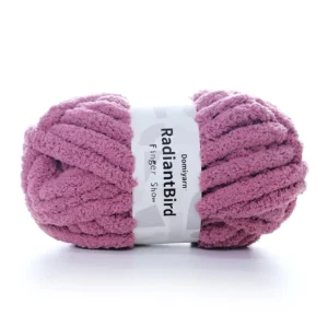G2076A 100% Polyester Fancy Yarn Anti-Pilling Thick Soft Ring Spun Chunky Chenille Yarn 226g 256m For Blanket Kennel