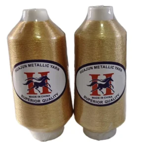 GOOD PRICE MS ST Type Metallic Yarn Fluorescent Gold KR Embroidery Metallic Yarn Zari