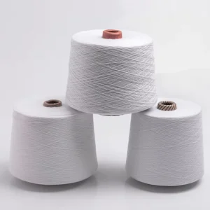 GRS Certified Staple Fiber 21s POY Yarn 100% Polyester Eco-Friendly Recyclable Anti-Bacteria Yarn Color Customizable for Knitwear OEM