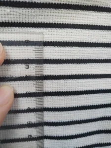 GRS Certified Sustainable 97% Recycled Polyester 3% Spandex Texture Yarn Dyed Jacquard Knit Fabric for Casual Wear Hoodie Jacket