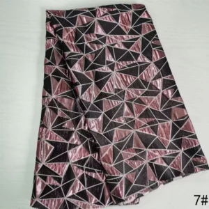 Geometric Triangle Jacquard Fabric Modern Embossed Pattern for Fashion Home Decor