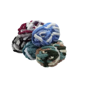 Giant Chunky Crochet Chenille Yarn Factory Outlet Metallic Crochet Yarn