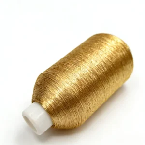 Gold Metallic Polyester Embroidery Thread Eco Friendly for Arabian Abaya Kaftan Islamic Clothing