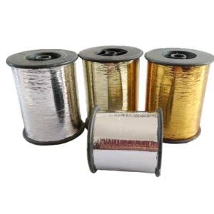 Gold Silver Copper M Type Metallic Yarn Anti Pilling for Weaving Embroidery Knitting Metallic Yarn Manufacturer