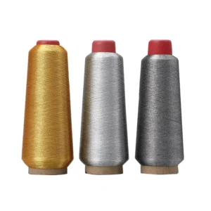 Gold and Silver Metallic Machine Embroidery Threads 150D Metallic Yarn