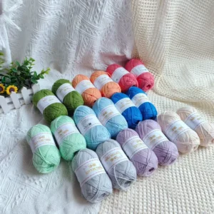 Good Quality Bulky Cotton Natural Yarn Crochet Cotton Yarn Baby Cotton Yarns