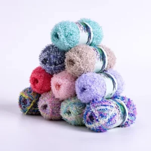 Gradient Butterfly Paper Yarn Hand Knitting DIY Yarn for Scarves Hats & Bags Blended Matching Crochet Yarn