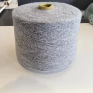 Grey Dyed Air Spray Yarn for Hand Knitting Weaving Premium Fancy Yarn 79% Re Polyester 14% Acrylic