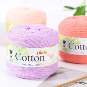 HENGYI Eco friendly 100% Cotton Yarn Soft Fancy Texturized Hand Knitting Dyed Pattern Anti Pilling Recyclable OE