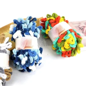 HENGYI Soft and Puffy 100% Polyester Fancy Pattern Chenille Yarn