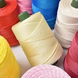 Hand Knitted PP Polyester Hollow Thread Rope Macrame Yarn Cord for DIY Crochet Bag Hat Chair Cushion