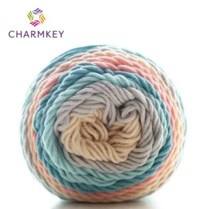 Hand Knitting Crochet Colorful NM1 2 Mixed Color 45% Cotton 55% Acrylic Blended Yarn