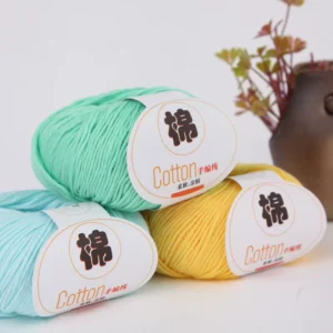 Hand Knitting Yarn Baby Crochet and Recycled Cotton Yarn Dyed for Fabric