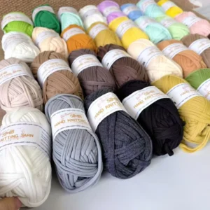 Hand Knitting Yarn Factory Smb Made in China 100g Skeins Tape Yarn for Knitting