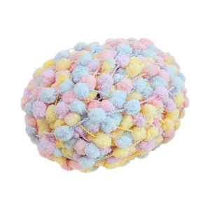 Hand Knitting Yarn Pom Poms Hand Crochet Chunky Yarn Ball Fancy Yarn for Blanket