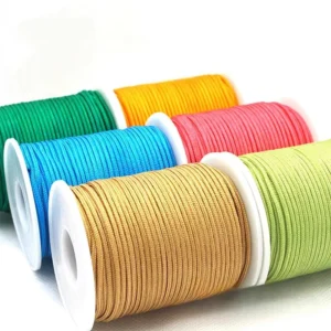 Hand Woven 1mm 1.5mm Rope Durable Nylon Strong String Bracelet Cord for Jewelry Necklace Bead Keychain Chinese Knot Making