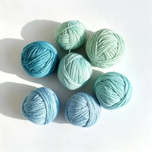 Hand knitted DIY Crochet Doll Bouquet Blanket Blended Yarn Combed Milk Cotton Ball Dyed Eco Friendly Recyclable Anti static