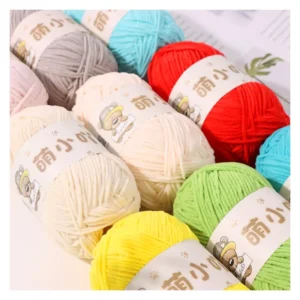 Handmade 100% Polyester Yarn Eco-Friendly Anti-Pilling Matte Chenille Knitting Pendant Threads Dyed Pattern for