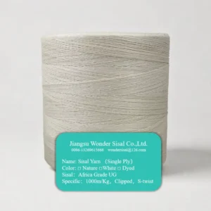 Handmade Fine Spun Sisal Yarn High Strength Ring Spinning Fiber for Industrial Sewing Craft and DIY Projects