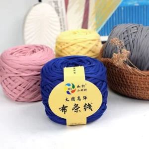 Handmade Polyester Crochet Slippers Elastic Cloth Liner 100% Polyester Large Tadpoles Design Fancy Yarn Pattern Yarn
